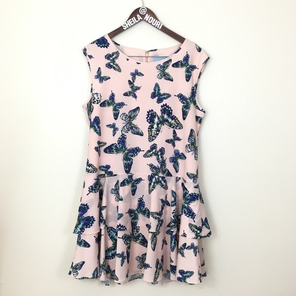 CeCe by Cynthia Steffe Floating Butterflies Dress - Picture 2 of 8